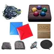 Squid Game Set Traditional Korean Gonggi Game Set | Mini Game for Kids and Adults | Fun and Portable Korean Cultural Toy Squid Game Dice Game